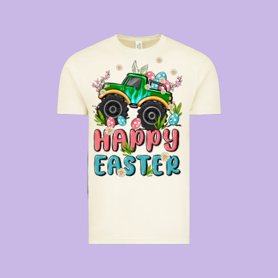 Easter Monster Truck Vintage Tee Designed By Maliassmallbusiness