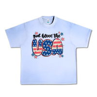 Grape Ice god bless america Urban Heavy Tee - MaliasSmallBusiness