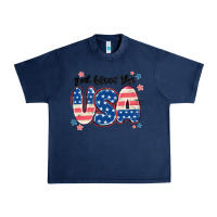 Navy god bless america Urban Heavy Tee - MaliasSmallBusiness