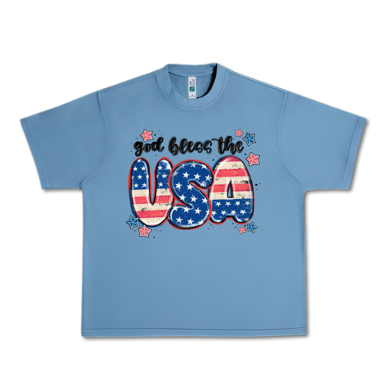 God Bless America Urban Heavy Tee by MaliasSmallBusiness | Teevron