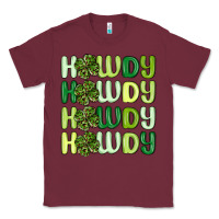 Burgundy howdy st patrick s day Classic Tee - MaliasSmallBusiness