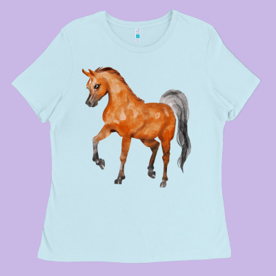 Horse Ladies Tee Designed By Fadigitalartstudio