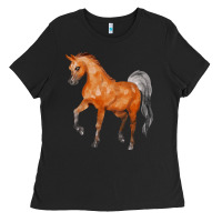 Black horse Ladies Tee - FaDigitalArtStudio