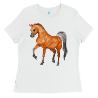 White horse Ladies Tee - FaDigitalArtStudio