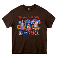 Chocolate Brown hangin with my gnomerica Heavy Core Tee - RacoonDesign