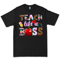 Black teach like a boss Premium Tee - AdoDesignShop