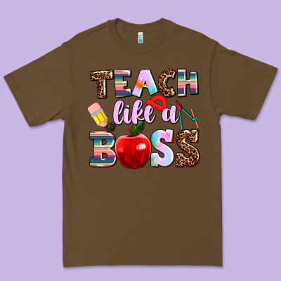 Teach Like A Boss Premium Tee Designed By Adodesignshop