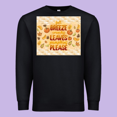 Fall Breeze Crunchy Leaves Premium Sweatshirt Designed By Tumblerdesignbyshophia