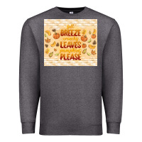 Charcoal Heather fall breeze crunchy leaves Premium Sweatshirt - TumblerDesignByShophia