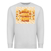 Dove Grey fall breeze crunchy leaves Premium Sweatshirt - TumblerDesignByShophia