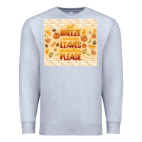 Heather Grey fall breeze crunchy leaves Premium Sweatshirt - TumblerDesignByShophia