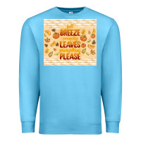 Ocean Blue fall breeze crunchy leaves Premium Sweatshirt - TumblerDesignByShophia