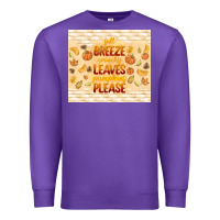 Purple fall breeze crunchy leaves Premium Sweatshirt - TumblerDesignByShophia