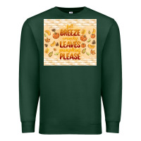 Sports Green fall breeze crunchy leaves Premium Sweatshirt - TumblerDesignByShophia