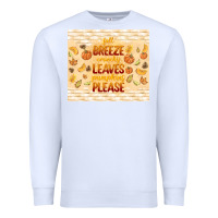 White fall breeze crunchy leaves Premium Sweatshirt - TumblerDesignByShophia