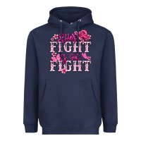 Navy Her fight is our fight Cancer Awareness Heavyweight Hoodie - HowdyJamesFarm
