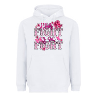 White Her fight is our fight Cancer Awareness Heavyweight Hoodie - HowdyJamesFarm