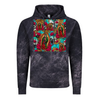 Cloud Black lady of guadalupe western seamless Vintage Hoodie - Jasminsmagicworld