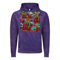 Cloud Purple lady of guadalupe western seamless Vintage Hoodie - Jasminsmagicworld