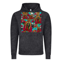 Vintage Black lady of guadalupe western seamless Vintage Hoodie - Jasminsmagicworld
