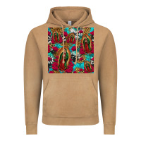 Vintage Camel lady of guadalupe western seamless Vintage Hoodie - Jasminsmagicworld