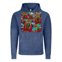 Vintage Denim lady of guadalupe western seamless Vintage Hoodie - Jasminsmagicworld