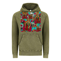 Vintage Olive lady of guadalupe western seamless Vintage Hoodie - Jasminsmagicworld