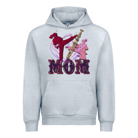Heather Grey Taekwondo mom Mother's Day Urban Hoodie - FaDigitalArtStudio