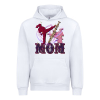 White Taekwondo mom Mother's Day Urban Hoodie - FaDigitalArtStudio