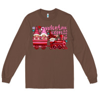 Chestnut valentines express with gnomies Long Sleeve Tee - NancyCooperArtShop
