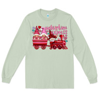 Matcha valentines express with gnomies Long Sleeve Tee - NancyCooperArtShop