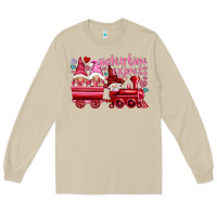 Mushroom valentines express with gnomies Long Sleeve Tee - NancyCooperArtShop
