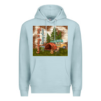 Blue Mist camping is my happy place Premium Hoodie - TumblerDesignByShophia