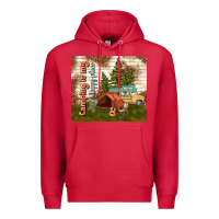 Cardinal camping is my happy place Premium Hoodie - TumblerDesignByShophia