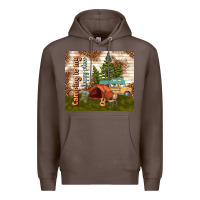 Coffee camping is my happy place Premium Hoodie - TumblerDesignByShophia