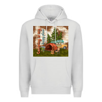 Dove Grey camping is my happy place Premium Hoodie - TumblerDesignByShophia