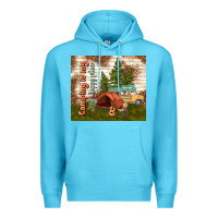 Ocean Blue camping is my happy place Premium Hoodie - TumblerDesignByShophia