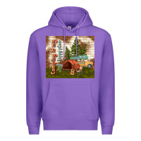 Purple camping is my happy place Premium Hoodie - TumblerDesignByShophia