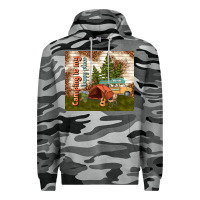 Slate Camo camping is my happy place Premium Hoodie - TumblerDesignByShophia