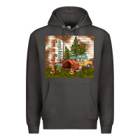 Smoke camping is my happy place Premium Hoodie - TumblerDesignByShophia