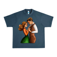 Midnight Navy valentines day couple Urban Heavy Tee - AdoDesignShop