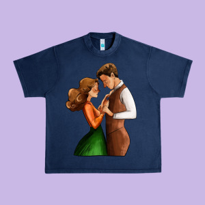 Valentines Day Couple Urban Heavy Tee Designed By Adodesignshop