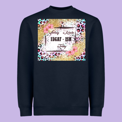 Feeling Kinda Idgaf   Ish Today Heavyweight Sweatshirt Designed By Maliassmallbusiness