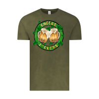 Vintage Olive cheers fckers Vintage Tee - MaliasSmallBusiness