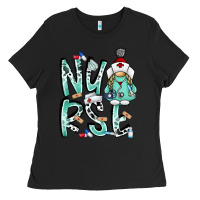 Black nurse Ladies Tee - RacoonDesign