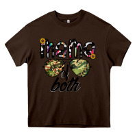 Chocolate Brown mama of both Heavy Core Tee - CowhideDigitalArt