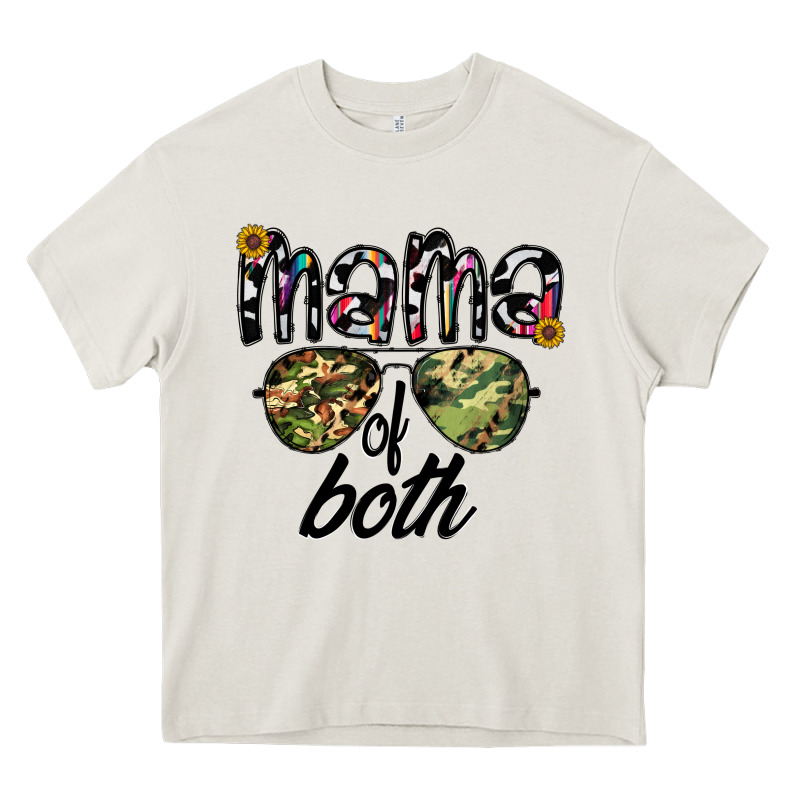 Mama Of Both Heavy Core Tee by CowhideDigitalArt | Teevron