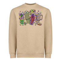 Mushroom mardi gras coffee Heavyweight Sweatshirt - MaliasSmallBusiness