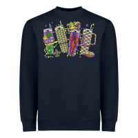 Navy mardi gras coffee Heavyweight Sweatshirt - MaliasSmallBusiness
