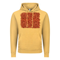 Vintage Mustard serape turquoise  leather background Vintage Hoodie - Jasminsmagicworld